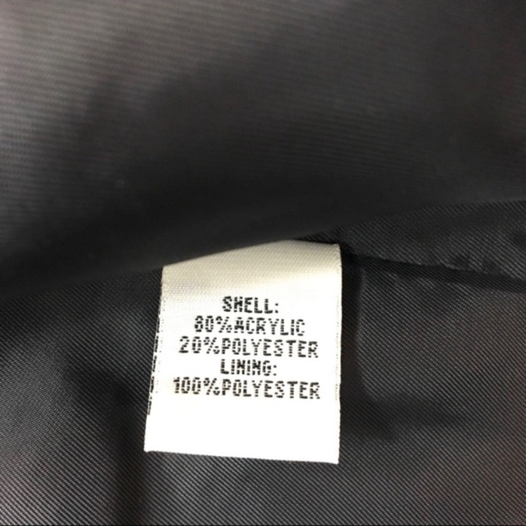 KENNETH Cole Retro Tweed Kimono-sleeve Crop Blazer Jacket in Space Black - Picture 5 of 8